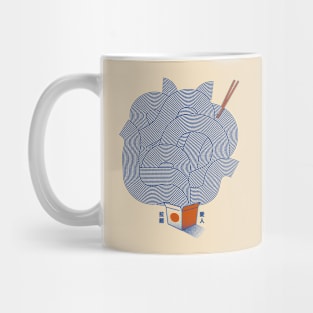 Noodles Minimalist Lines Japanese Food by Tobe Fonseca Mug